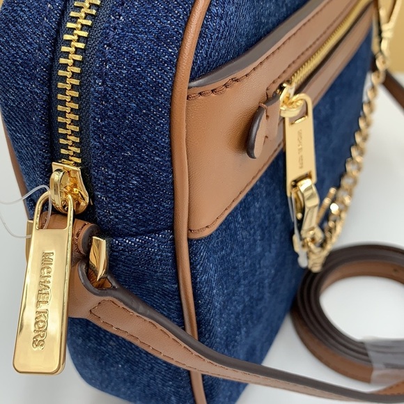 Michael Kors Jet Set Item Large East West Zip Chain Crossbody XBody INDI… - Picture 15 of 16